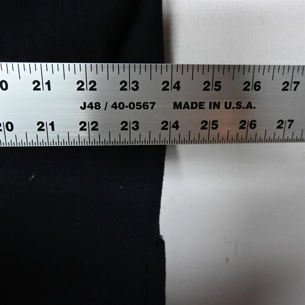 Vtg‎ Oscar de la Renta 46L Navy Blue Flannel Mens Jacket Sport Coat Blazer